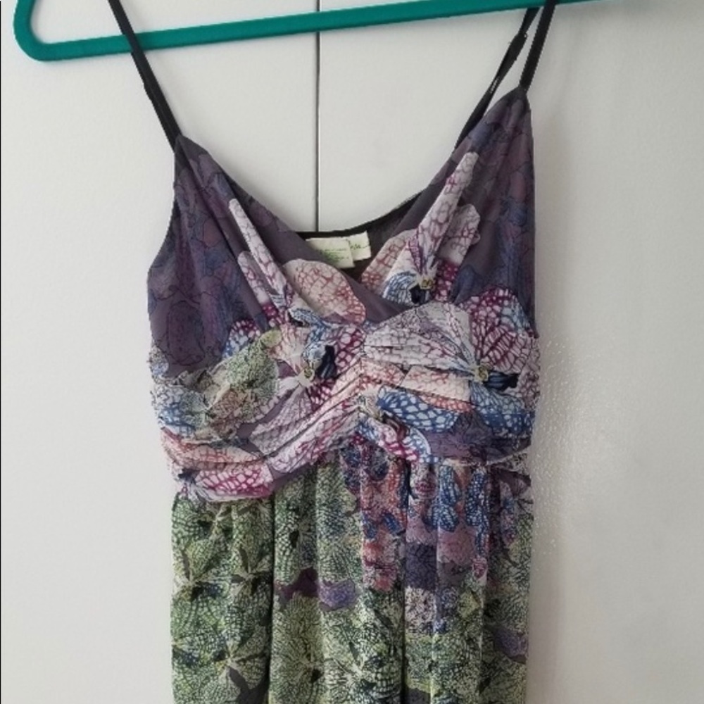 Floral Chiffon Tank Dress Urban Outfitters Sz 2